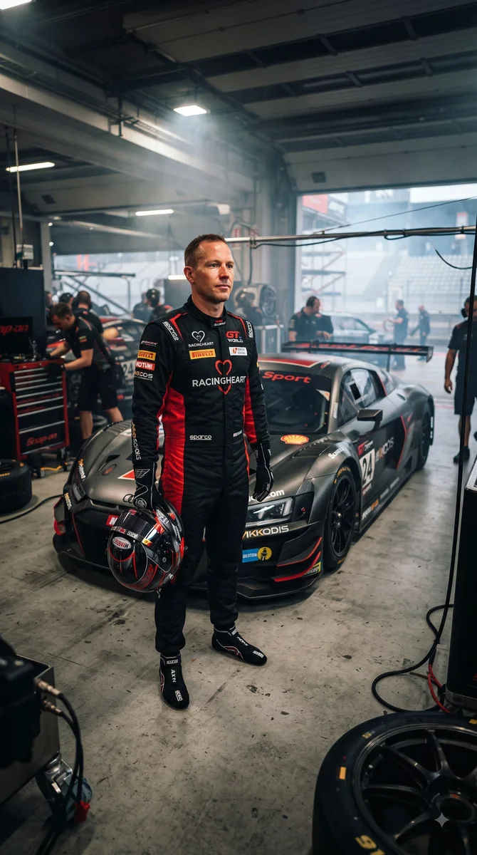 Reference photo of the racing suit used to generate the reel
